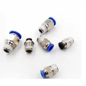 Pc Male Staight Air Pipe Pneumatic Quick Coupling push fit connector