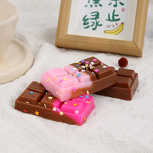 2025 Adorable Miniature Chocolate <b>Squishy</b> Toy - Slow Rebound Stress Relief Fidget with Realistic Design Squeeze for Kids - Product Image 4
