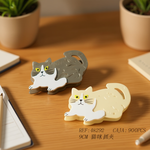 Pinza para el pelo de acrílico con diseño de gatito de 9 cm, para mujeres y niñas, uso diario. - Product Image 3