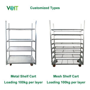 פלדה גלוונית danish צמחי רקנטי פרח cc טרולי עם גלגלים - Product Image 2