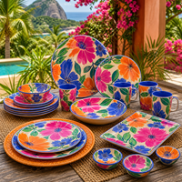 Assiettes en mélamine pour restaurant, vaisselle personnalisée pour hôtel, service de restauration, buffet, traiteur et usage quotidien