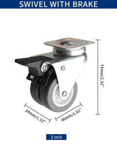 Niedriger Preis gute Qualität Tragende Duals Überlegene Doppel rad mobilität und stabile Doppelrollen Doppel rad rollen - Product Image 6