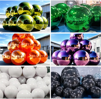Personnaliser coloré grand brillant publicitaire géant Pvc boule de Noël réfléchissant de haute qualité oeuf de pâques gonflable miroir oeuf boule