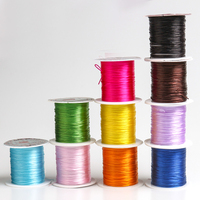 Fil élastique en fil coloré Zhubi (10 rouleaux/lot) adapté à la fabrication de bijoux, à l'artisanat fait à la main et aux accessoires de bricolage