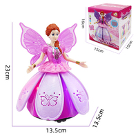 Poupée fantaisie électrique pour enfants personnalisée bon marché vente en gros musique légère rotative danse universelle jouet princesse fille