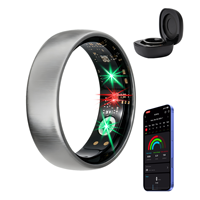 Anillo Inteligente con Monitor de Ciclo Menstrual, Control por Gestos, Seguimiento de Salud y Sueño, Diseño Moderno, Compatible con iOS y Android, Acero Inoxidable