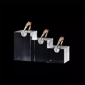 Usine personnalisé clair acrylique Rectangle bijoux présentoir support personnalisé bijoux présentoir - Product Image 1