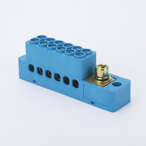 Bloque de Terminales Monopolar Azul FJ6, 1 Entrada, 4, 6, 9, 12, 15 Salidas, Conexión por Tornillo - Product Image 4