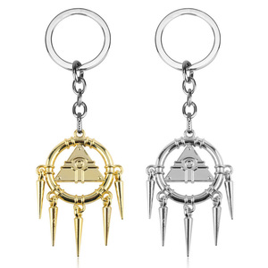 LLavero de Anime de duelos Monsters, llaveros de la rueda del <span class=keywords><strong>Millennium</strong></span>, colgante de pirámide de siete artefacto, accesorios de Cosplay - Product Image 1