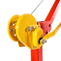 Treuil manuel compact et compact avec câble en acier de 7 mètres et longueur de câble réglable pour les travaux de remorquage sur le terrain