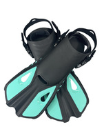 Palmes de plongée réglables transfrontalières, adaptées au snorkeling et à la plongée, équipement de natation et de plongée unisexe pour adultes