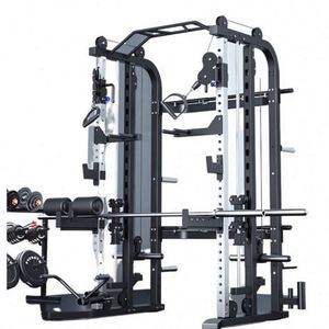 Commercial Smith Equipments Steel <b>Strength</b> Comprehensive <b>Training</b> Equipment Set Fitness Gym Squat Rack Power Rack Durable Black - Product Image 6