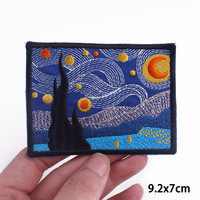 Patch paysage extérieur bricolage fer sur patchs pour vêtements Applique Badge Patch personnalisé