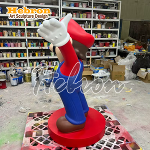 Statues de Jardin Personnages de Dessins Animés Modernes en Fibre de Verre Personnalisées, Statues en Résine <span class=keywords><strong>Mario</strong></span> <span class=keywords><strong>et</strong></span> <span class=keywords><strong>Luigi</strong></span> à Vendre - Product Image 5