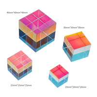 Cube de prisme optique en quartz clair K9 modèle LJ001 RGB