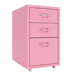 Multifunction small mobile pedestal living room mobile storage drawer cabinets for home