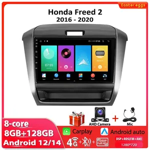 Автомагнитола Freed 2 2016-2020 с GPS-навигацией, сенсорным экраном, Wi-Fi, 4G, мультимедийным видеоплеером, <span class=keywords><strong>Android</strong></span> Auto и поддержкой камеры заднего вида - Product Image 2