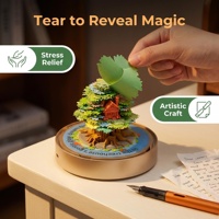 Lampe stéréoscopique 3D unique en forme de cabane dans les arbres, cadeau d'anniversaire
