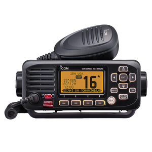 วิทยุสื่อสารทางทะเลแบบติดตั้งถาวร IC-M324G IC-M324 มาตรฐาน IPX7 พร้อม GPS และ VHF สำหรับวิทยุ Icom - Product Image 1