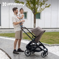 Poussette bébé UPPAbaby CRUZ V2+ à vue haute, inclinable, pliable, amortissante, bidirectionnelle, pour nouveau-né, cadre en alliage d'aluminium, charge maximale 25 kg