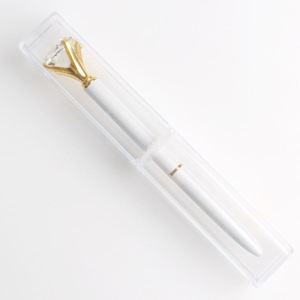 Promotion OEM <b>Multi</b> <b>Color</b> Diamond <b>Pen</b> in Transparent Case With Topper Big Crystal Rhinestone Round Gold Metal Ball Point Writing - Product Image 2