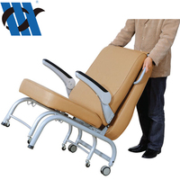 Canapé-lit pliable en cuir artificiel PVC, fauteuil médical, fauteuil convertible pour hôpital
