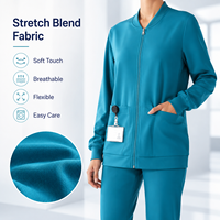 Blouse médicale personnalisée à col en V et manches courtes, uniforme d'infirmière à motif alimentaire de dessin animé, respirante, tenue de travail hospitalière