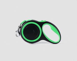 Laisse Rétractable de Luxe Bicolore Vert et Noir de 5m, Écologique, Durable, à Libération Rapide, Conception Solide pour Chiens de 50kg - Product Image 1