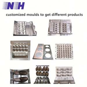 Plateau de pulpe de canne à sucre automatique de 10 pouces formant la Machine 1000-10000 pcs/h <span class=keywords><strong>petit</strong></span> équipement de moulage plateau de transporteur de tasse de pulpe d'engrenage de moteur - Product Image 5