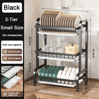 Nouveau égouttoir à vaisselle de cuisine, montage facile, design pliable, support de rangement pour couteaux, fourchettes et cuillères en acier au carbone