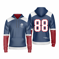 Maillot de gardien de but de hockey sur glace en tissu respirant 100% polyester, conçu sur mesure, grande taille, séchage rapide