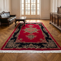 Non Slip Luxury Modern Designer Pure Silk Hand Knotted Area Rug Carpet for Living Room Bedroom Hotel Lounge Premium Interior