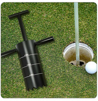 Coupe-trous de golf portable en acier, adapté aux greens et aux fairways, fournitures et accessoires pour terrains de golf