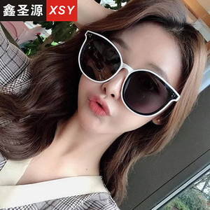 Xsy Sunglasses 805 Oval Frame Pc Lens Unisex 100% Uv Protection Fashionable Korean Style <b>Sunscreen</b> Outdoor Use - Product Image 2