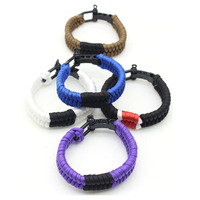 Bracelet en paracorde de ceinture bleue de Jiu-Jitsu brésilien en gros