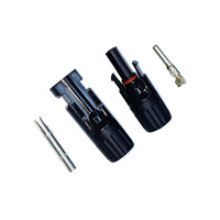 Conector de Cable Fotovoltaico MCX DC, Adaptador Impermeable para Panel Solar, Contactos de Cobre, Material de Estaño, 30A, IP67, Carcasa de PC