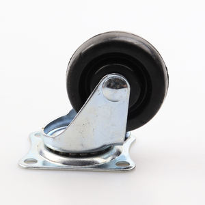 CMCL 50mm kleine Rolle mit Vorbau 2 Zoll Gummi rad für Möbel Voll gummi Schwenk rad - Product Image 4