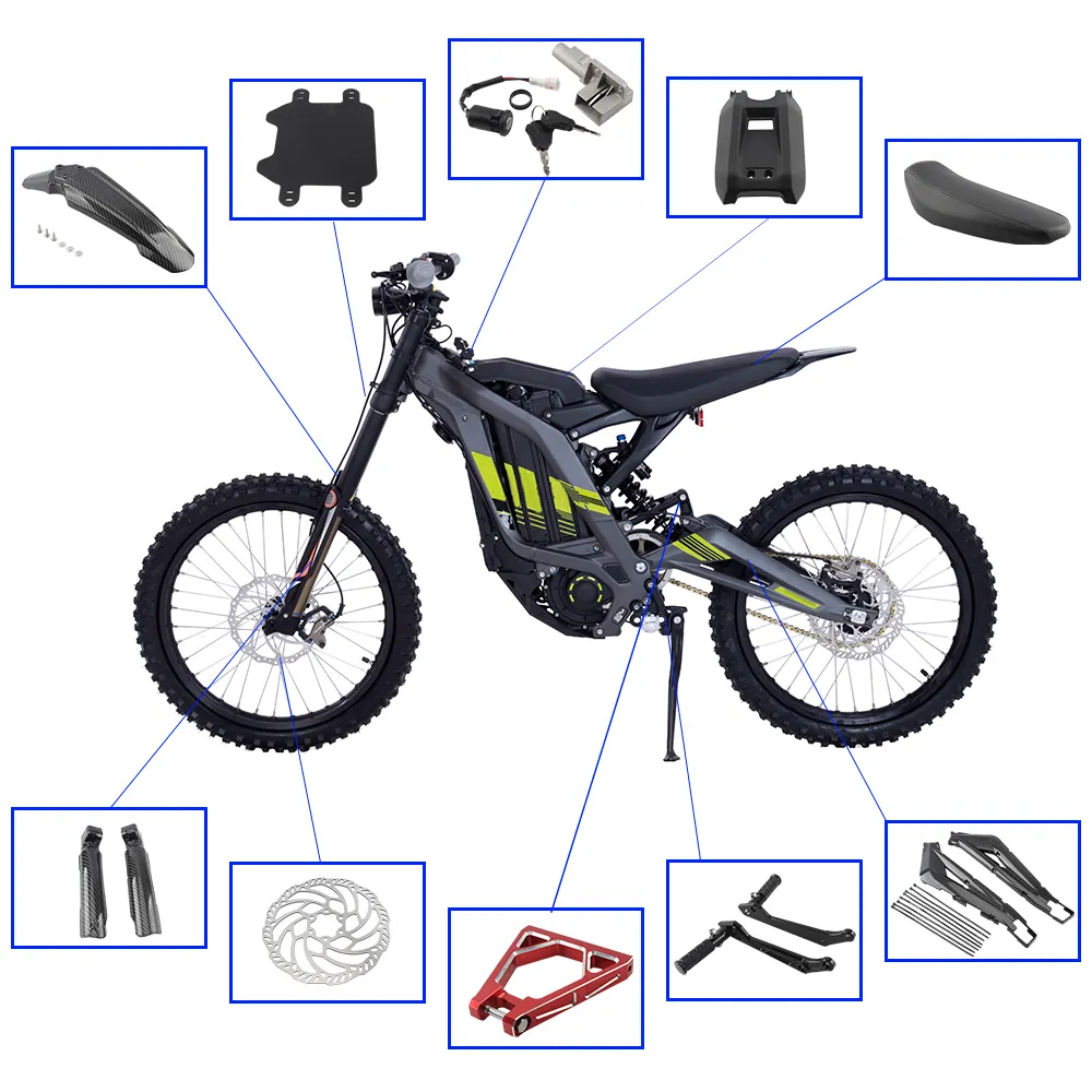 Toptan doğrudan satış SUR-RON motosiklet aksesuarları çin yapılan çıkartmalar, çamurluklar, koruma, takviye parçaları