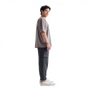 เสื้อยืดผู้ชายไซส์ใหญ่ สีเทา แขนสั้น คอกลม ลำลอง ผ้าฝ้ายเจอร์ซีย์ 100% ทรงปกติ ระบายอากาศได้ดี - Product Image 2