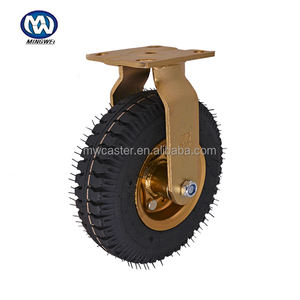 MW Großhandel 10 INCH 250mm pneumatische Gummi rolle Schwenkbare Rad rolle ruedas pneumatische Rolle für Industrie anlagen - Product Image 5