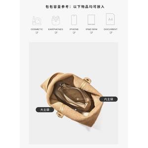 AndoBag Genuine Leather Fashion Outdoors Bucket Tote <b>Bags</b> <b>for</b> <b>Women</b> Girls Large Capacity Underarm Commute <b>Work</b> Shoulder <b>Bag</b> 2801 - Product Image 6