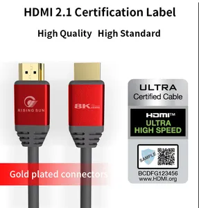 Customs Lengths 8K HDMI 2.1 Cable 48gbps Ultra-hd Male to Male High Speed 4k 120hz 1.5 Meter 2.0v HDMI Cable