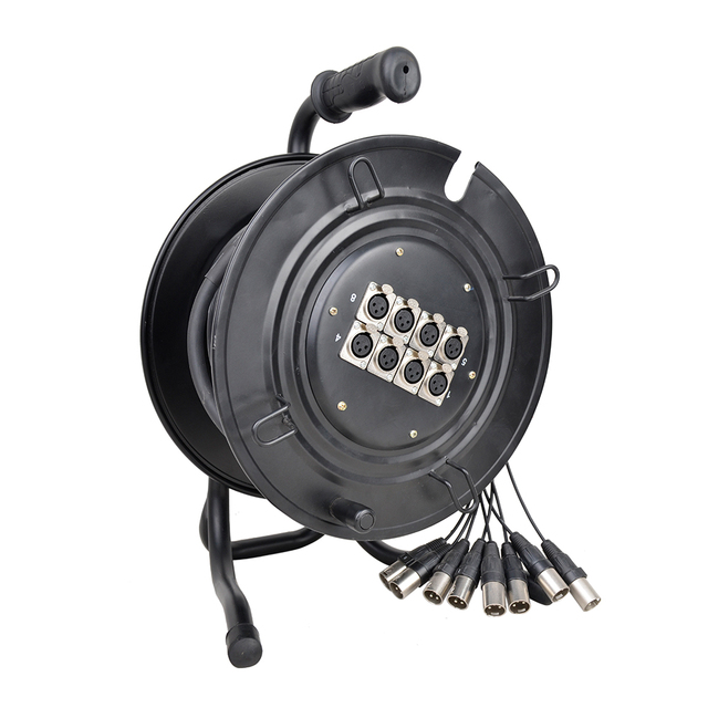 Mini Reel Audio Reel Snake Cable With 10 Meters RS07-8X-10M