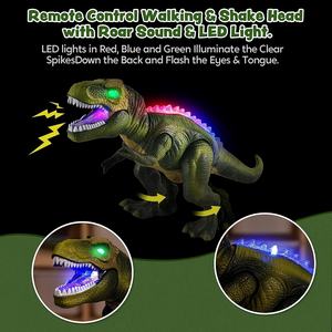 Robot dinosaure <span class=keywords><strong>t</strong></span>élécommandé pour enfants, jouet réaliste <span class=keywords><strong>t</strong></span>-<span class=keywords><strong>rex</strong></span> avec œil brillant et <span class=keywords><strong>t</strong></span>ête tremblante - Product Image 3