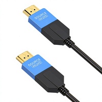 Kabel Audio/Video Fiber Optik OEM 2.0 4K Male-Male dengan Selubung PVC untuk Perangkat Host, Set-Top Box, Monitor, TV & Perangkat Lainnya