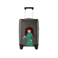Sacs de voyage de luxe, bagages à main, housse de protection pour vélo et ordinateur portable, ensemble de 3 valises, cadeau pour filles et enfants, rotation à 360 degrés