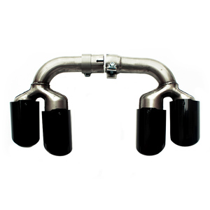 POUR Porsche Cayenne tuyau d'échappement en acier inoxydable vecteur Style E3 9Y0 pièces automobiles refit quatre tuyau d'échappement 2018-2024 - Product Image 2