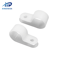 Serre-câble de type R, pince à câble, serre-fil 5/8 pouces, fixation par vis en nylon, attaches pour câbles avec vis pour la gestion des fils
