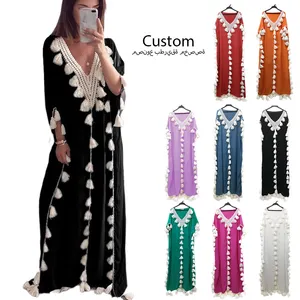 Custom Kaftans Suiting Teens Lavish London Abaya Robe Dubai Moroccan Caftan Muslim Long Maxi Dress