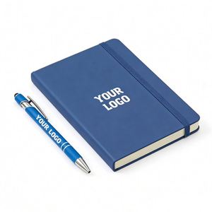 Custom A5 Pu <b>Leather</b> Hardcover <b>Notepad</b> Promotion Office School Writing Journal Notebook With Debossed Logo - Product Image 1